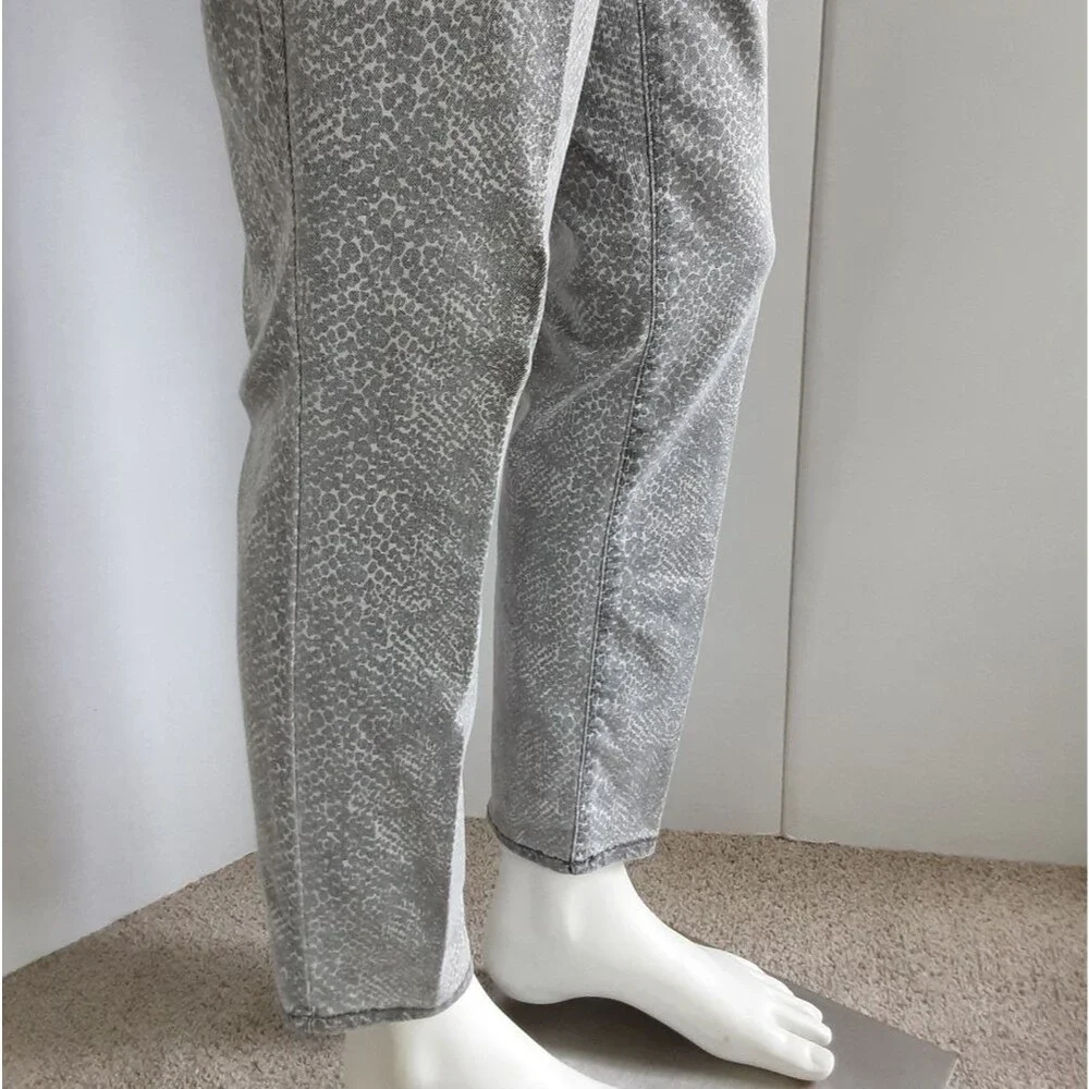 UNIVERSAL THREAD High Rise Skinny Stretch Light Gray Snake Print Jeans Sz 12/31R